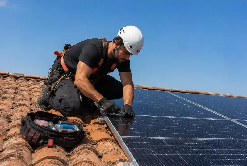 Maintenance et monitoring de panneaux solaires à Lieuran-Cabrières