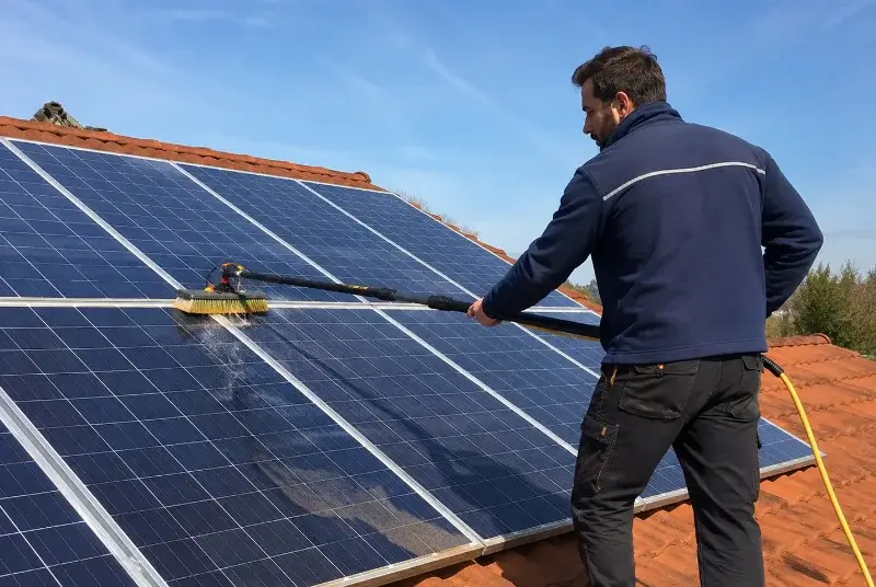 Nettoyage et entretien de panneaux solaires à Lieuran-Cabrières